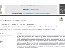 黑料网-吃瓜网(中国)官方网站
黄鹏教授团队在—《Bioactive Materials》发表文章